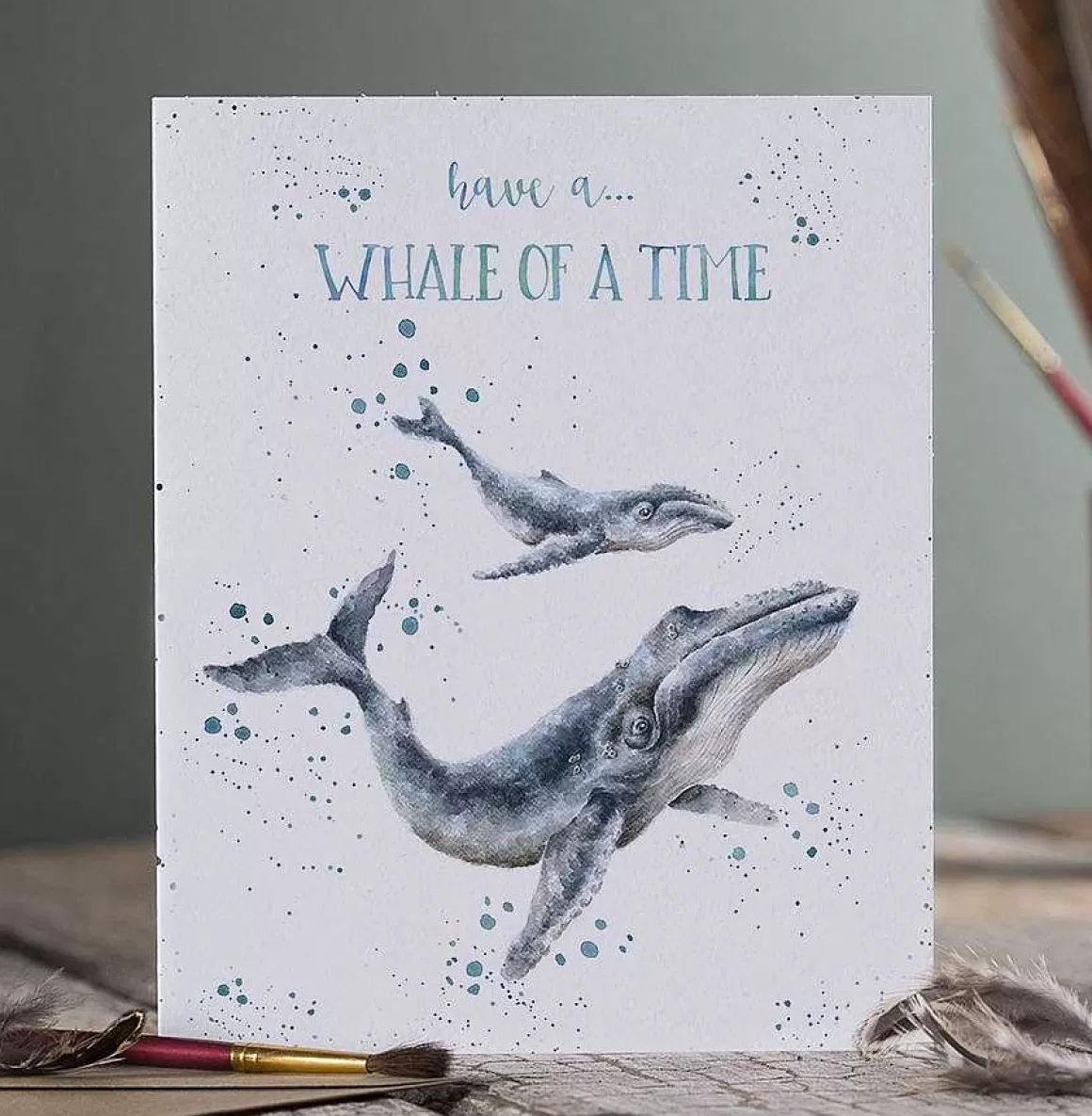 Fashion Wrendale Designs Whale Of A Time' Whale Birthday Card