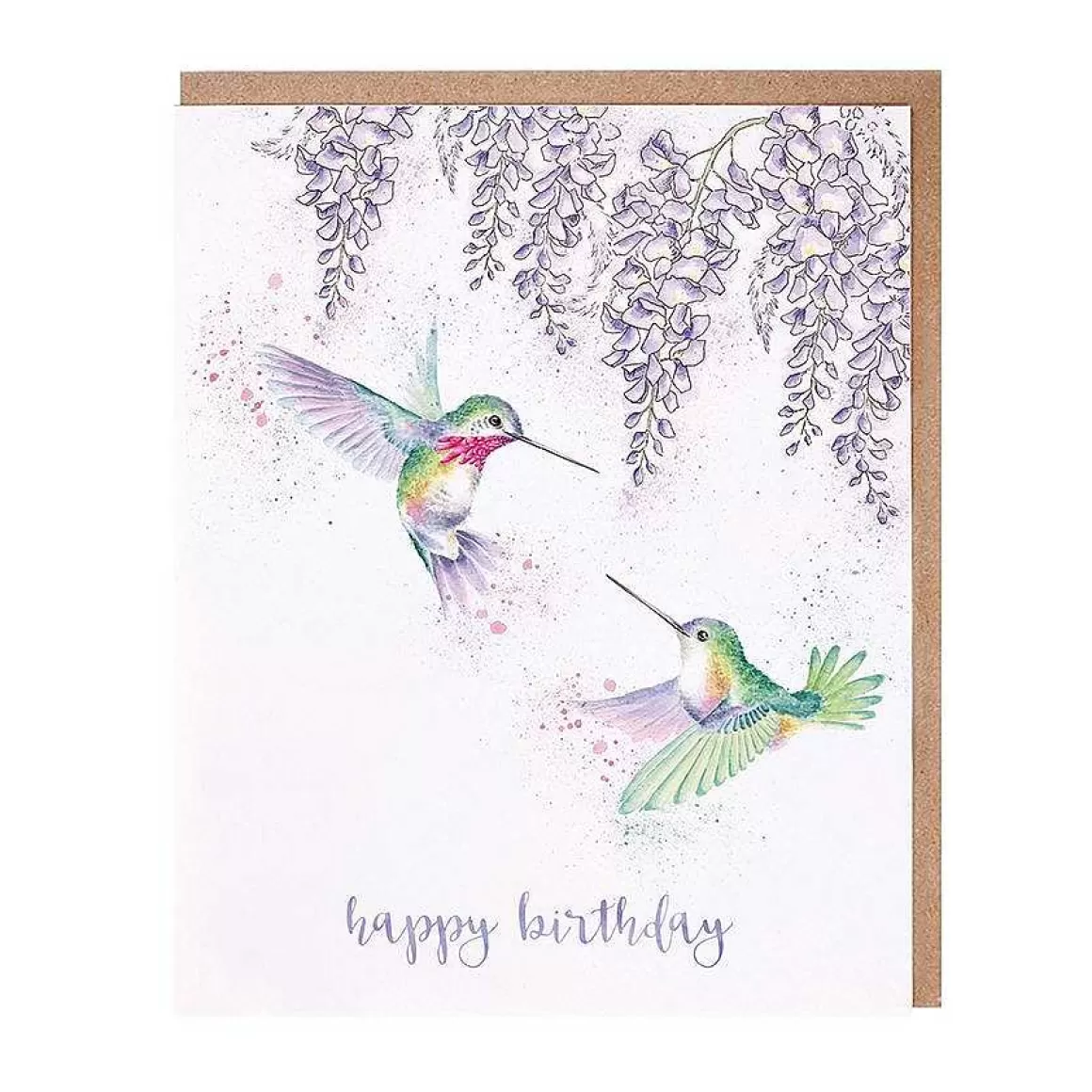 Discount Wrendale Designs Wisteria Wishes' Hummingbird Birthday Card