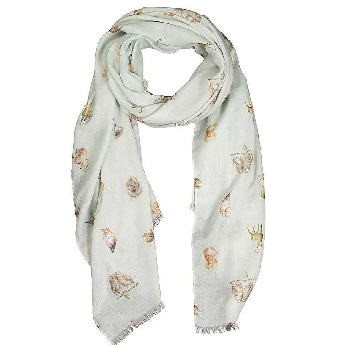 Fashion Wrendale Designs Woodland Animal Scarf, Womens Lightweigth Scarf