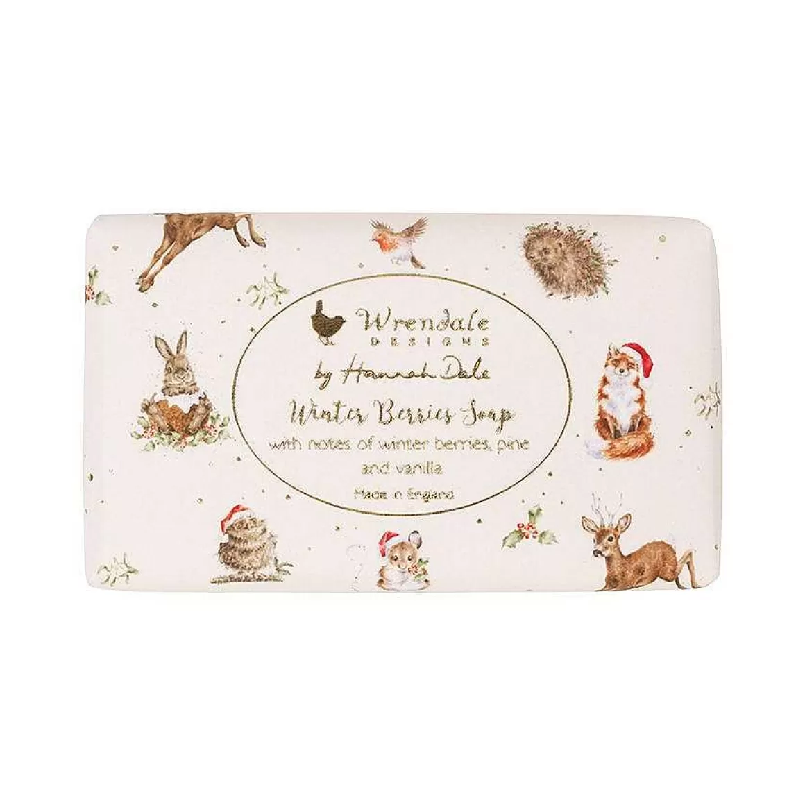 Hot Wrendale Designs Woodland Animal Winter Berries Christmas Soap