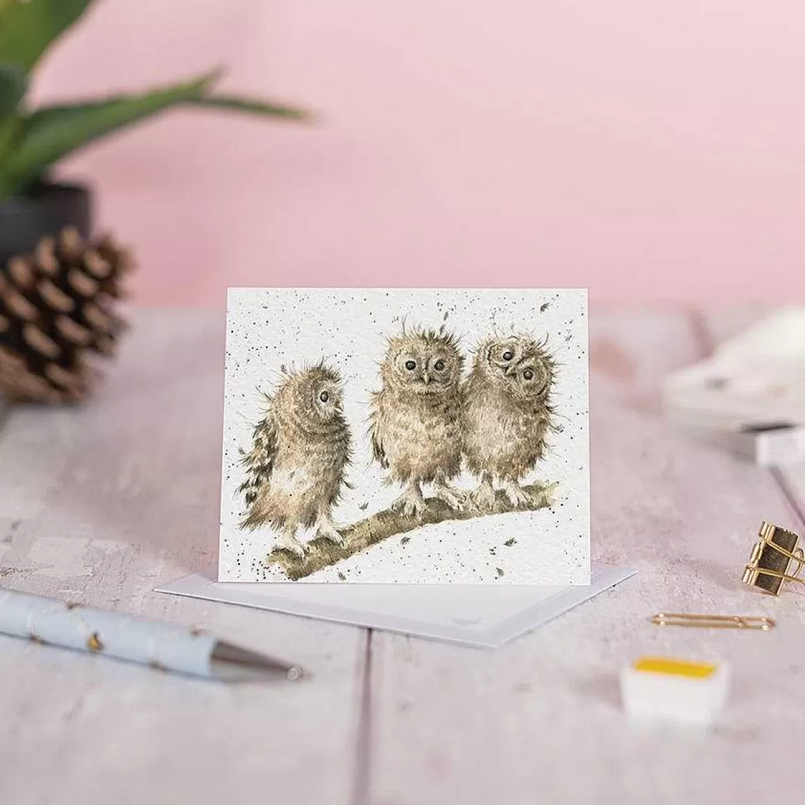 Shop Wrendale Designs You First!' Owl Enclosure Card